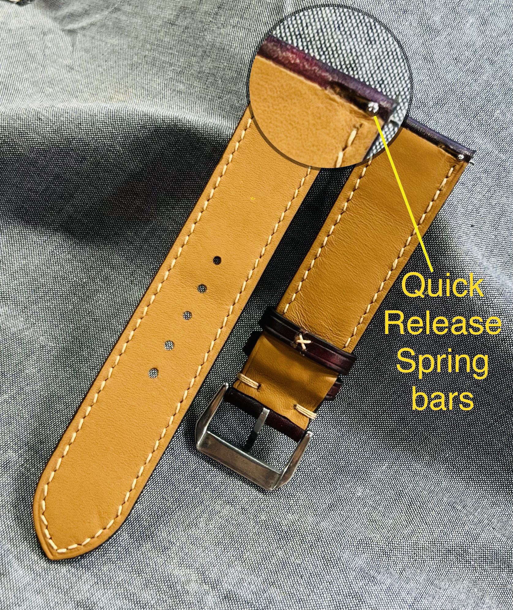 Olive green watch strap band Pueblo leather littleSam s goods