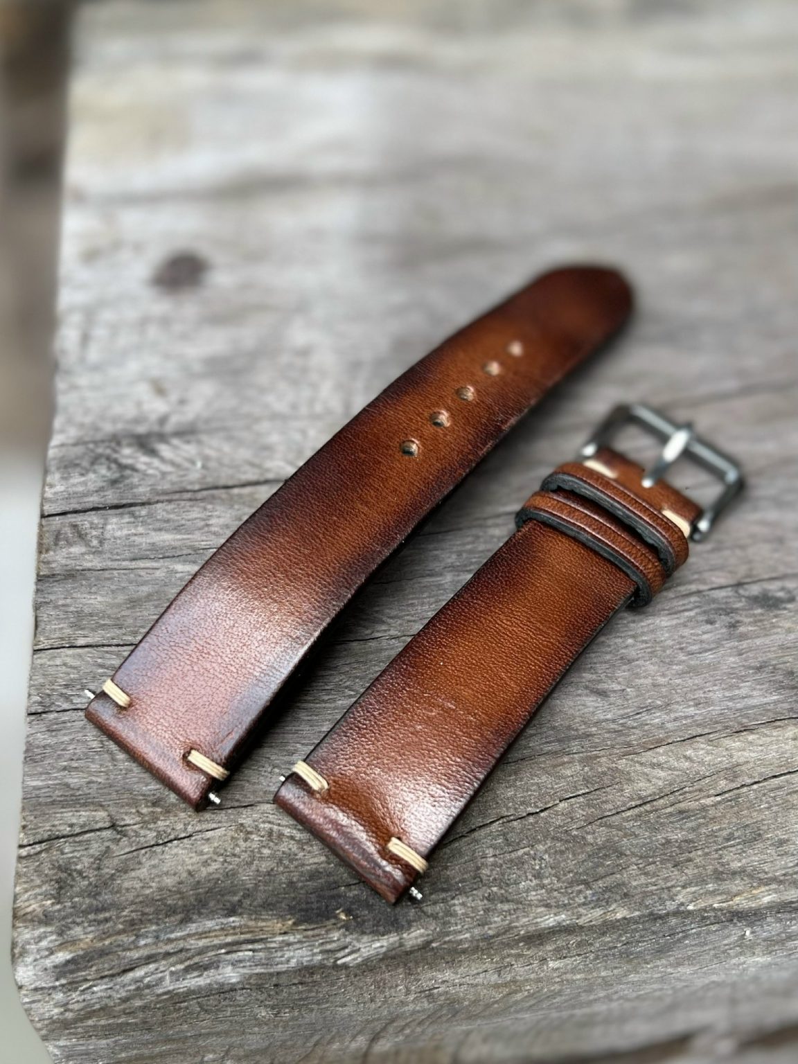 Brown watch strap Badalassi leather band - littleSam's goods