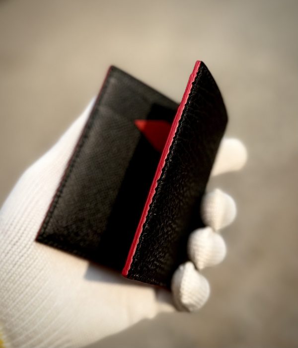 Shark leather customized wallet with a unique texture and premium craftsmanship.