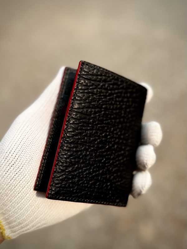 Shark leather customized wallet with a unique texture and premium craftsmanship.