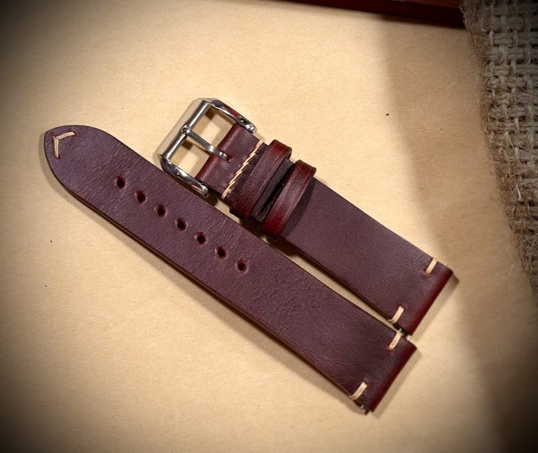Vintage Badalassi waxy leather watch strap band Leather Watch Straps