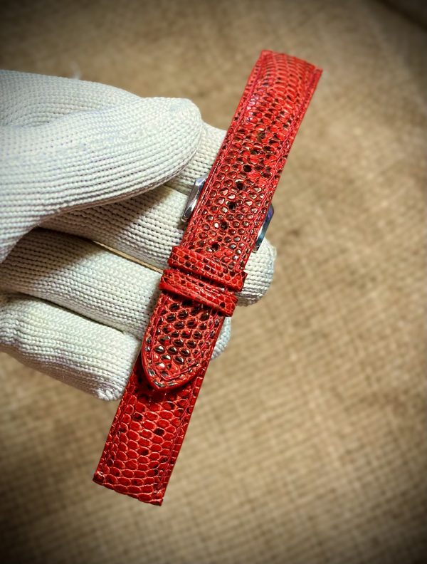 Genuine lizard skin watch strap for luxury watches